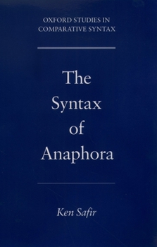 Paperback The Syntax of Anaphora Book