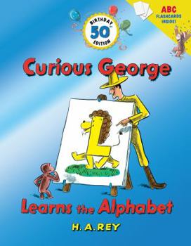 Hardcover Curious George Learns the Alphabet [With Flash Cards] Book