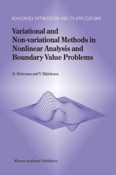 Hardcover Variational and Non-Variational Methods in Nonlinear Analysis and Boundary Value Problems Book