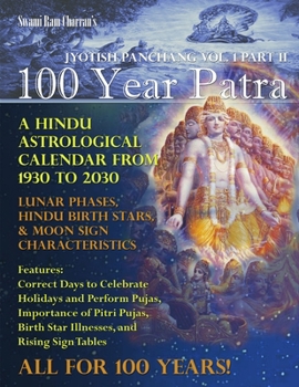 Paperback 100 Year Patra Jyotish Panchang Vol. 1 Part 2 Book