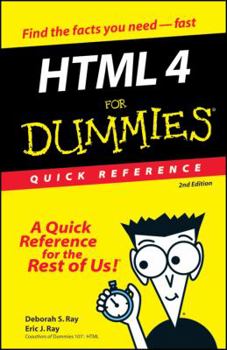 Spiral-bound HTML 4 for Dummies Quick Reference Book