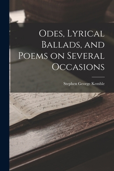 Paperback Odes, Lyrical Ballads, and Poems on Several Occasions Book