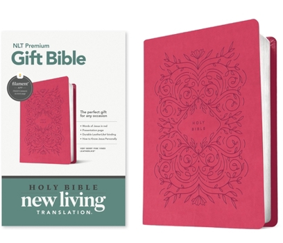 Imitation Leather Premium Gift Bible Nlt, Filament Enabled (Leatherlike, Very Berry Pink Vines, Red Letter) Book