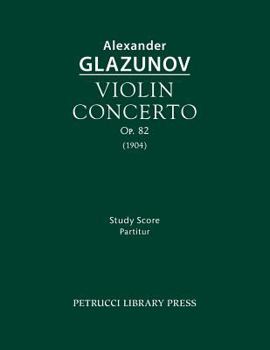 Paperback Violin Concerto, Op.82: Study Score Book