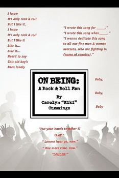 Hardcover On Being: A Rock & Roll Fan Book
