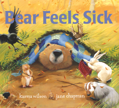 Library Binding Bear Feels Sick Book