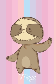 Paperback Maya: La Paresse: Cadeau D'anniversaire Personalis? Carnet De Notes Lign? Pour Les Filles Et ?tudiantes [French] Book