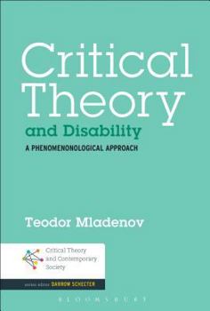 Hardcover Critical Theory and Disability Book