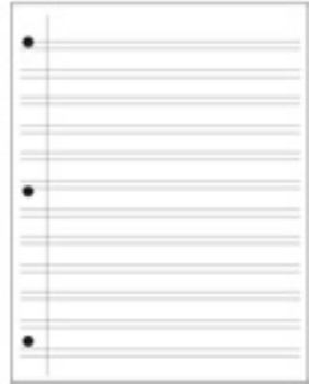 Loose Leaf Handwriting Without Tears Lined Paper - 100 sheets Book
