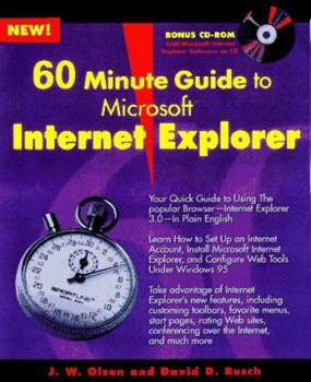 Paperback 60 Minute Guide to Internet Explorer 3.0 Book
