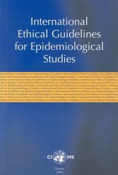 Paperback International Ethical Guidelines on Epidemiological Studies Book