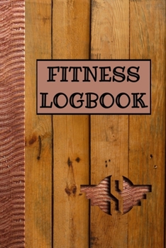 Paperback Fitness Logbook S: Monogram S - Bonus Water, Exercise & Habit Tracker - 62 Day - 2 Month Daily Food Calorie Dietary Journal With Work-Out Book