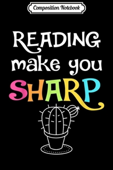 Composition Notebook: Cute Reading Teacher Cactus ELA Teacher  Journal/Notebook Blank Lined Ruled 6x9 100 Pages