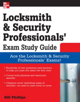 Paperback Locksmith and Security Professionals' Exam Study Guide Book