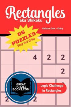 Paperback Rectangles aka Shikaku: Volume One: Easy 5x5 Grids Book