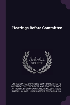 Paperback Hearings Before Committee Book