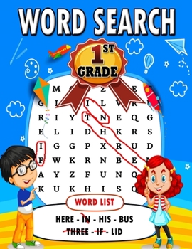 Paperback Word Search 1st Grade: Over 700 Vocabulary Words For First Graders, Extra Large Print, 101 Puzzles Easy Book