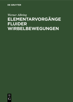 Hardcover Elementarvorgänge Fluider Wirbelbewegungen [German] Book