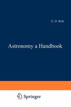 Paperback Astronomy: A Handbook Book