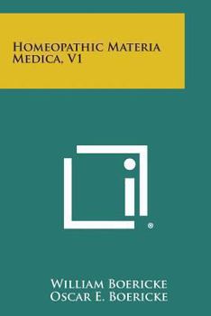 Paperback Homeopathic Materia Medica, V1 Book