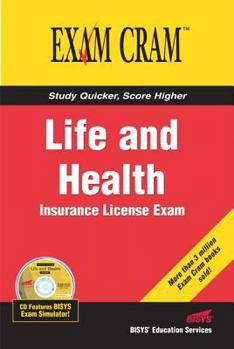 Paperback Life and Health Insurance License Exam Cram Book