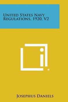 Paperback United States Navy Regulations, 1920, V2 Book