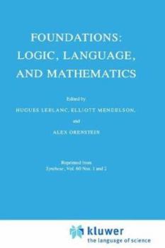 Hardcover Foundations: Logic, Language, and Mathematics Book