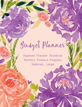 Paperback Budget Planner Expense Tracker Notebook Monthly Finance Planner, Undated, Large Book