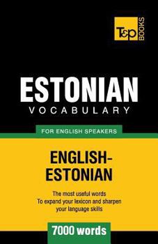 Paperback Estonian vocabulary for English speakers - 7000 words Book