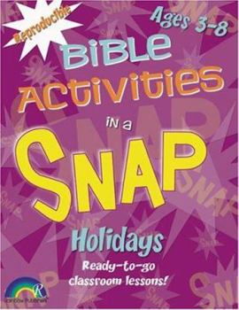 Paperback Bible Activities in a Snap: Holidays: Ages 3-8 Book