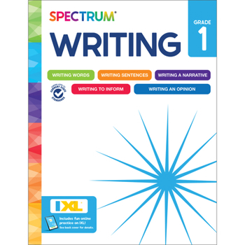 Paperback Spectrum Writing Workbook, Grade 1 Book