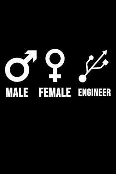Paperback Male Female Engineer: 6 x 9 Dotted Dot Grid Notebook for Engineers & Math Lover Book