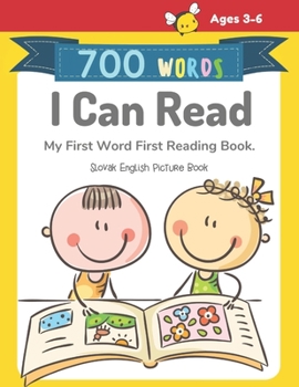 Paperback 700 Words I Can Read My First Word First Reading Book. Slovak English Picture Book: Full-color childrens books to read basic vocabulary cartoons word Book