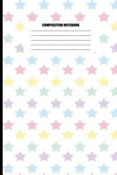 Paperback Composition Notebook: Stars in Pastel Colors Pattern (100 Pages, College Ruled) Book