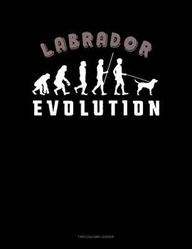 Paperback Labrador Evolution: Two Column Ledger Book