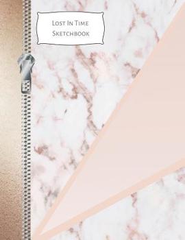 Lost In Time Sketchbook: Pink Marble Drawing Art Book For Artists