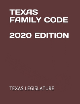 Paperback Texas Family Code 2020 Edition Book