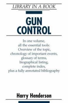 Hardcover Gun Control (Library in a Book) Book