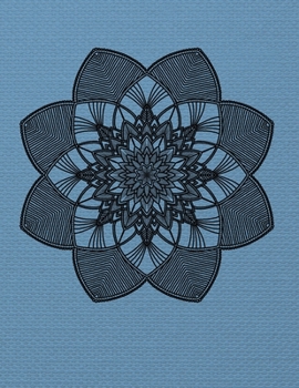 Notebook: 8.5 x 11 inches, lined paper, 110 pages (mandala notebook/journal/composition book).