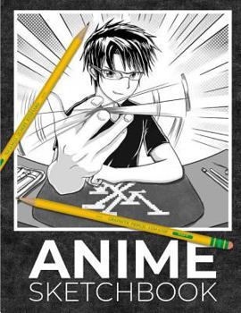 Anime Sketchbook: Manga Sketchbook for Artists, Anime Boy, 100 pages Blank Comic Book, 8.5x11: Volume 2