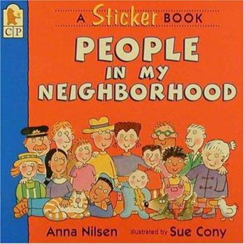 Paperback People in My Neighborhood: A Sticker Book