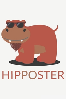 HIPPOster: HIPPOster: Notebook / Journal gift (6 x 9 inch - 110 pages - checkered / graphpaper 4x4)