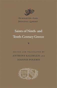Hardcover Saints of Ninth- And Tenth-Century Greece Book