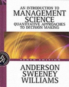 Hardcover An Introduction to Management Science: Quantitative Approaches to Decision Making Book