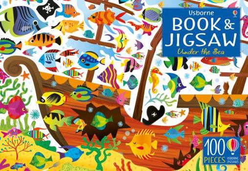 Hardcover Usborne Jigsaw with a Book: Under the Sea (Jigsaws) Book
