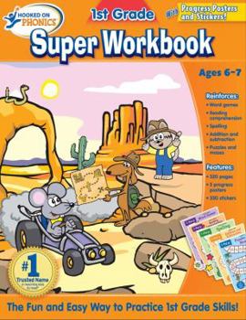 Paperback Hooked on Phonics 1st Grade Super Workbook Book