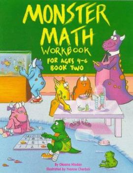 Paperback Monster Math Workbook: For Ages 4-6, Book Two Book