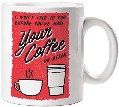 Misc. Supplies No Talk Before Coffee Mug Book