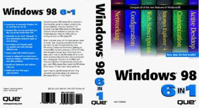 Paperback Windows 98 6 in 1 Book