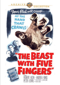 DVD The Beast With Five Fingers Book
